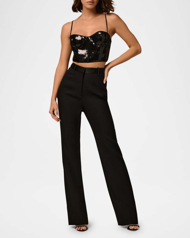 Sequin Longline Bra
